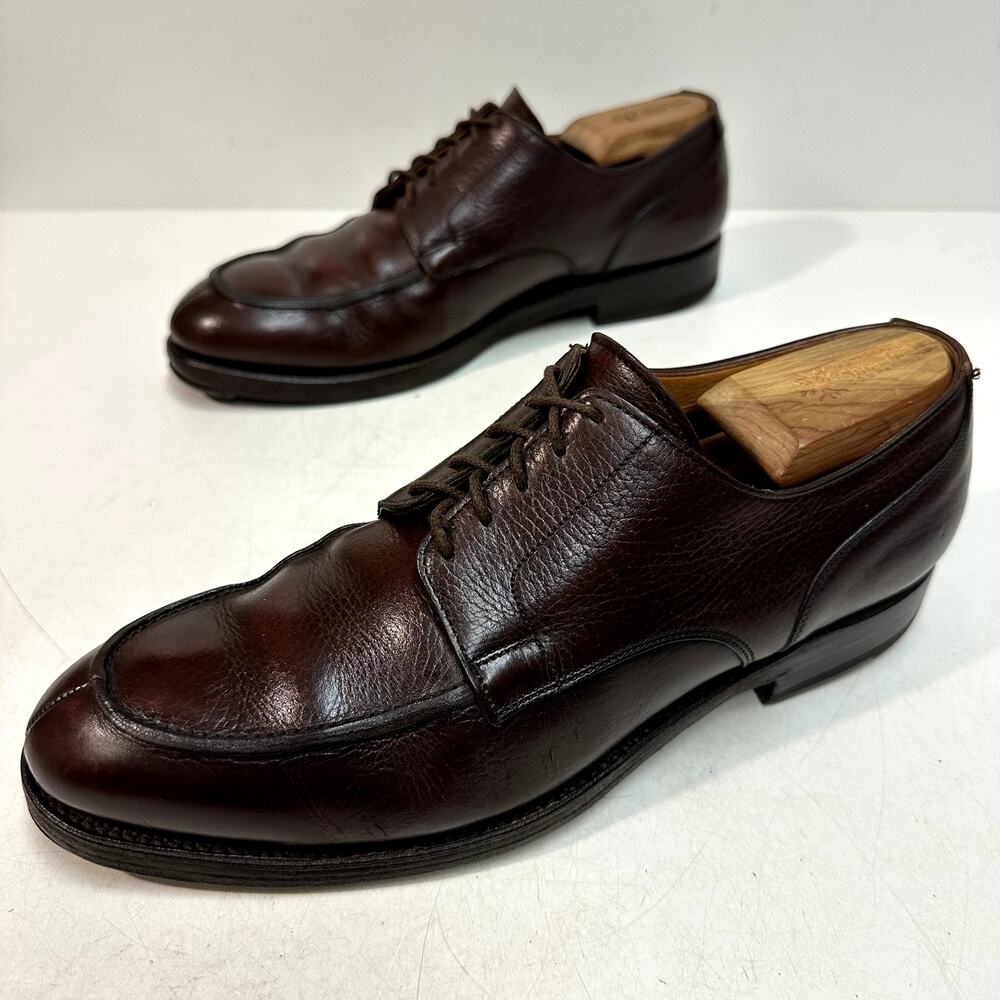 NEW HEELS Crockett & Jones x Brooks Brothers Split Toe Scotch Grain England 10 D - Picture 7 of 16